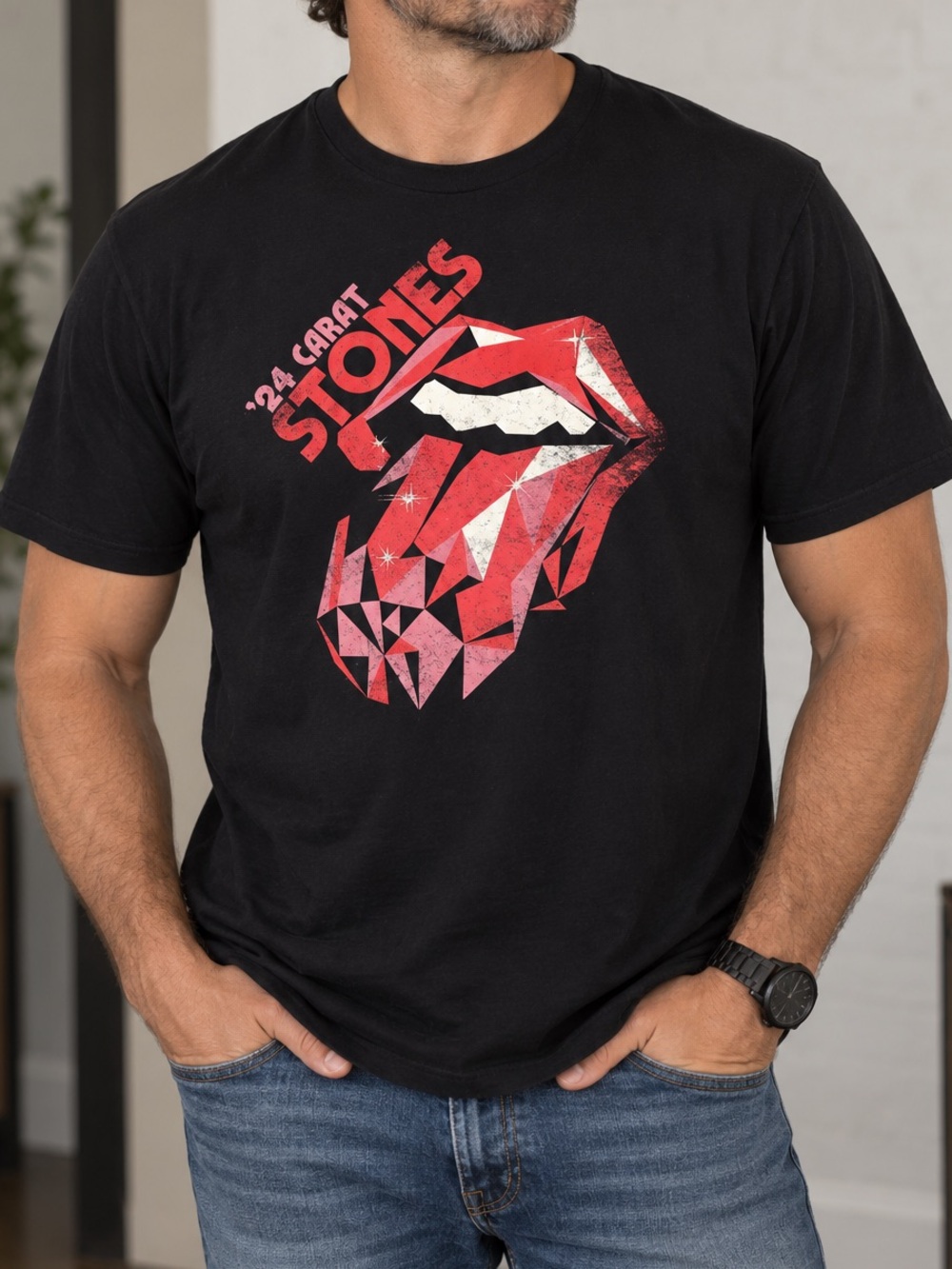 The Rolling Stones 2024 - 24 Carat Tour T-Shirt XL Black